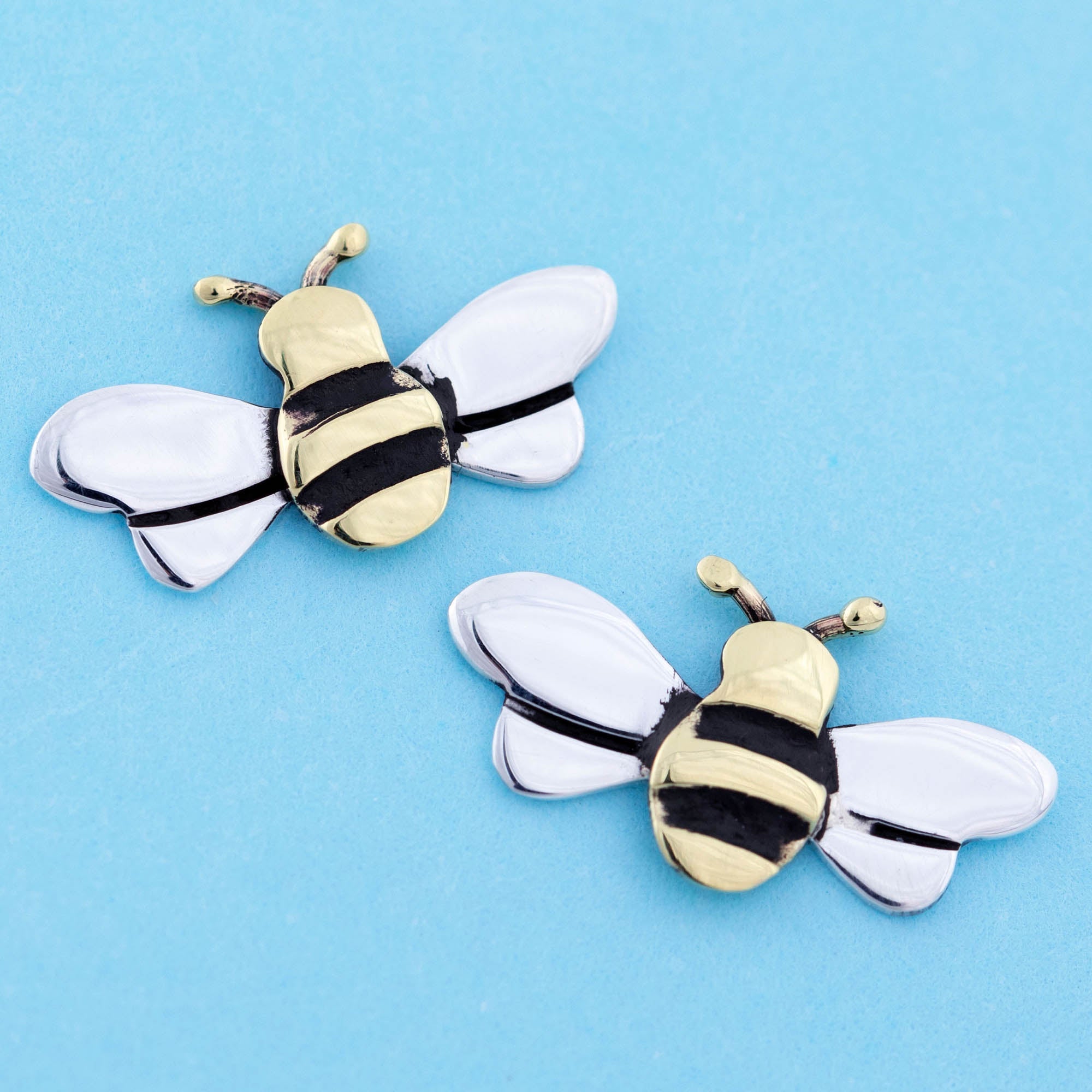 Honey Bee Sterling Post Earrings