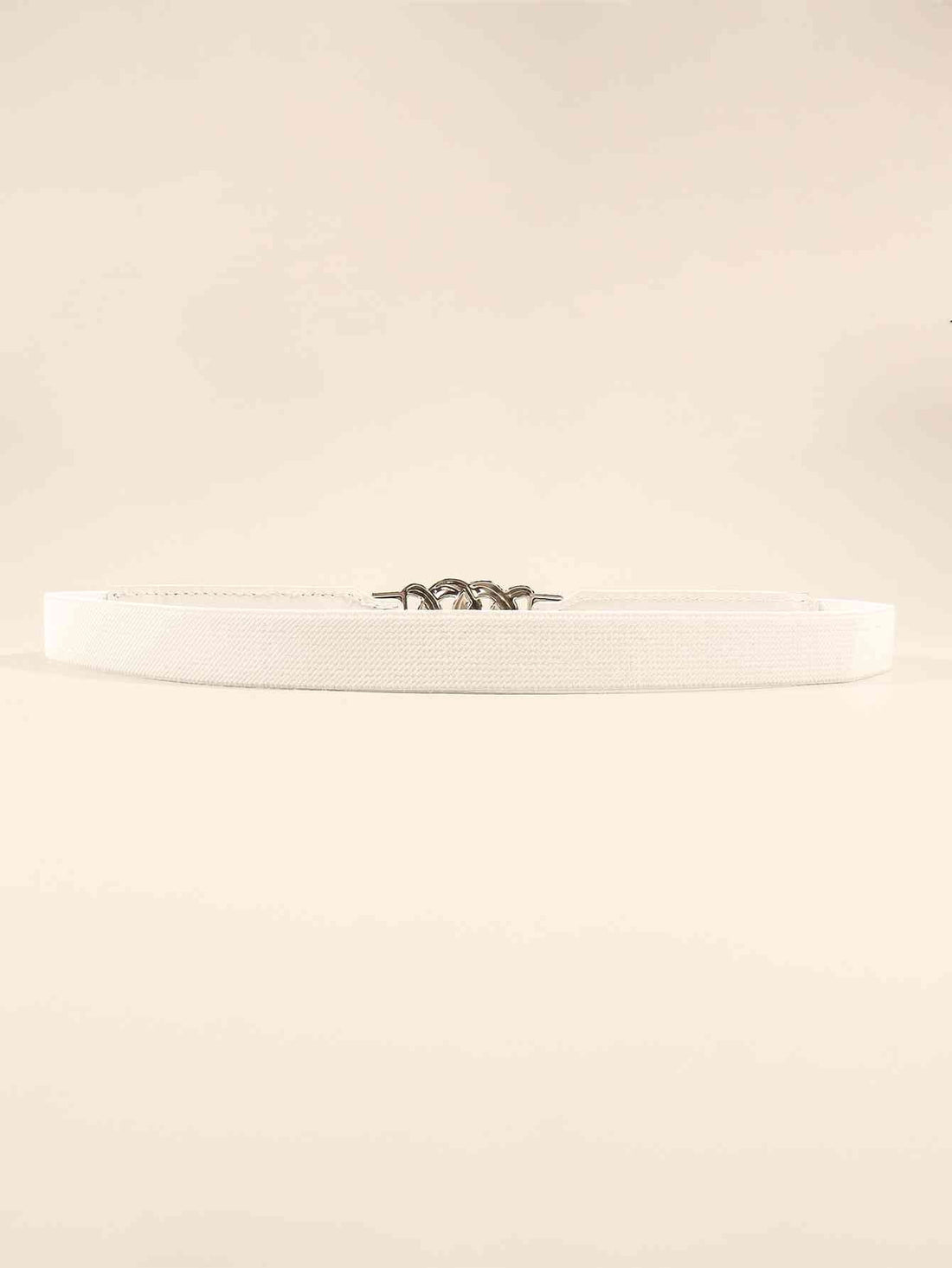 ElegantStyle Zinc Alloy Buckle Stylish Elastic PU Fashion Belt