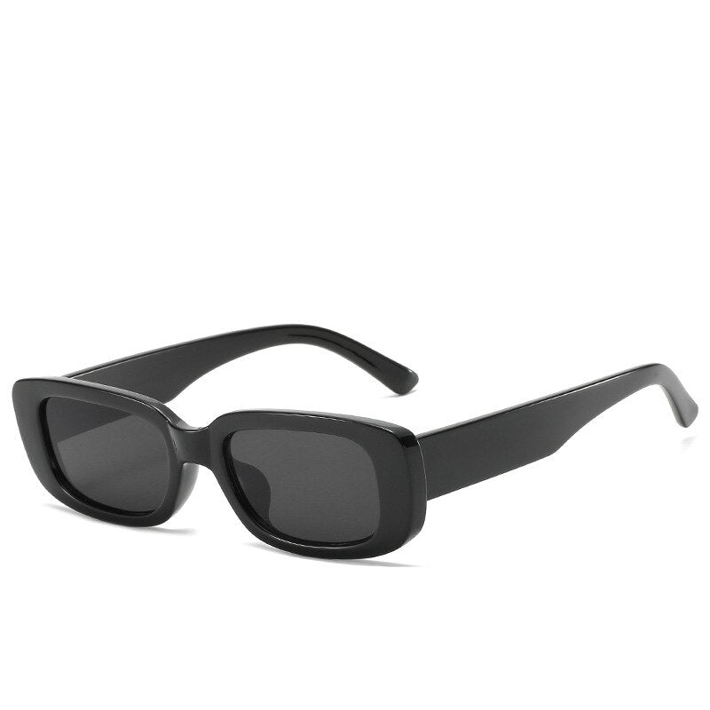 Women’s Small Frame Square Olive Green Trendy Sunglasses Eyewear