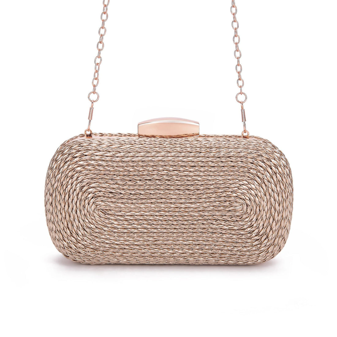 PU women's bag single shoulder woven evening bag