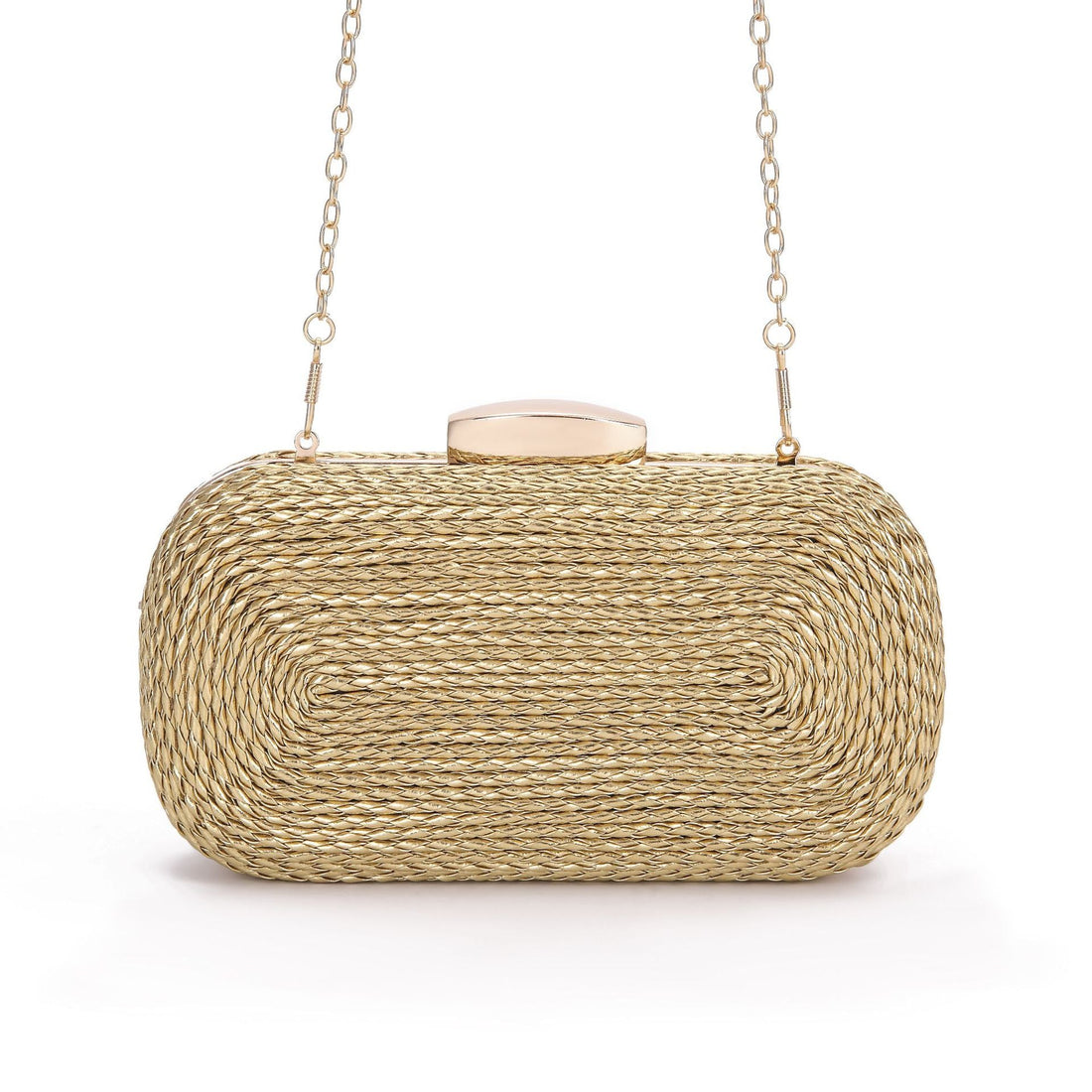 PU women's bag single shoulder woven evening bag