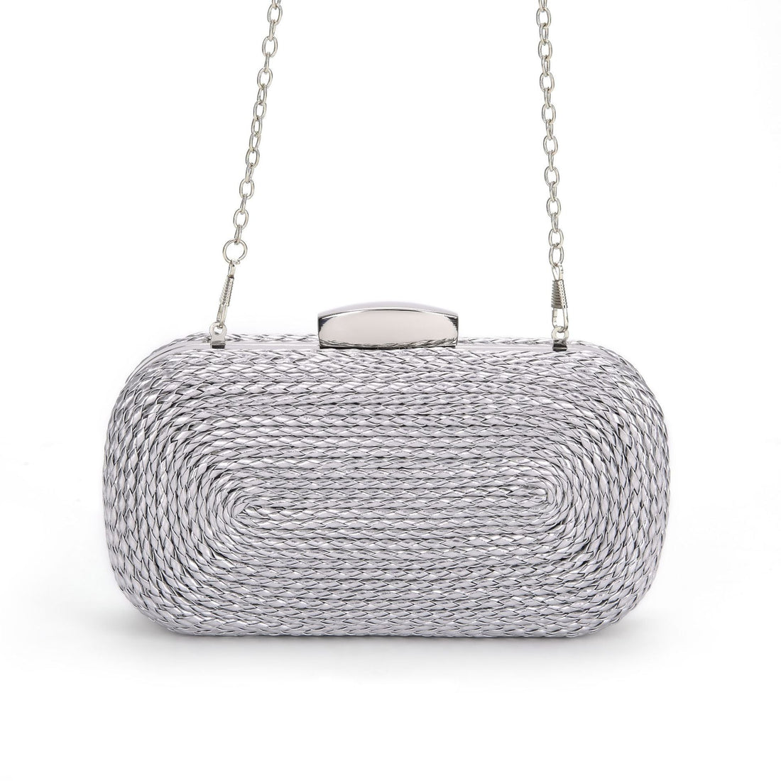 PU women's bag single shoulder woven evening bag