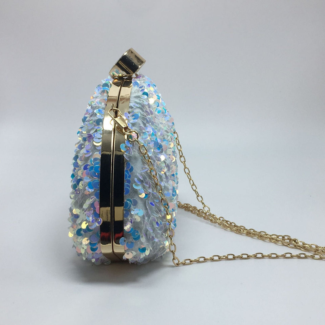 Sequined laser iridescent multi-color fashionable cosmetic bags