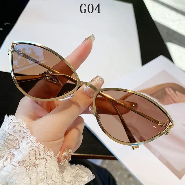 Women’s Cat Eye Vintage Trendy Luxury Vacation Sunglasses Eyewear