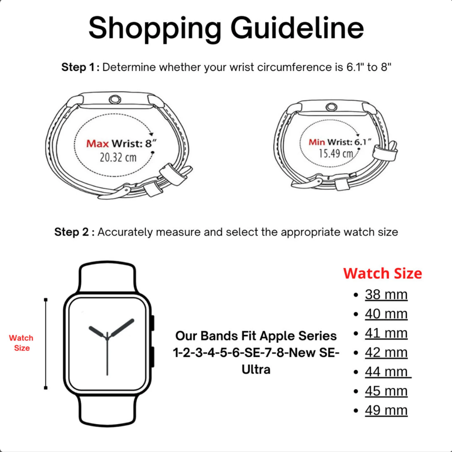 Luxury Double Wrap Rustic Brown Leather Apple Watch Band - San Diego