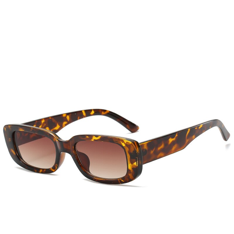 Women’s Small Frame Square Olive Green Trendy Sunglasses Eyewear