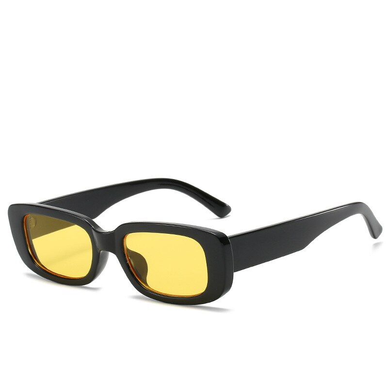 Women’s Small Frame Square Olive Green Trendy Sunglasses Eyewear