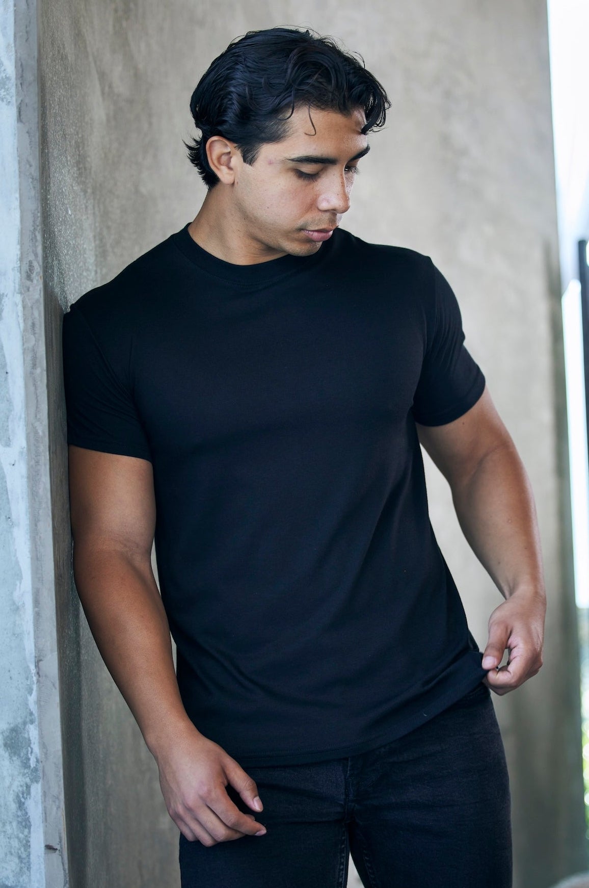 Men’s Bamboo Organic Cotton Classic Short Sleeve Casual T-Shirt