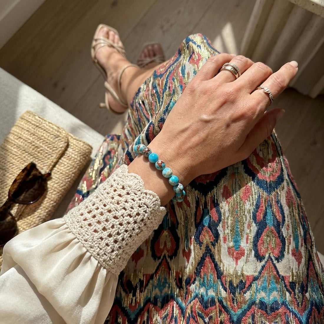 Empath’s Shield - Aqua Terra Jasper Bracelet