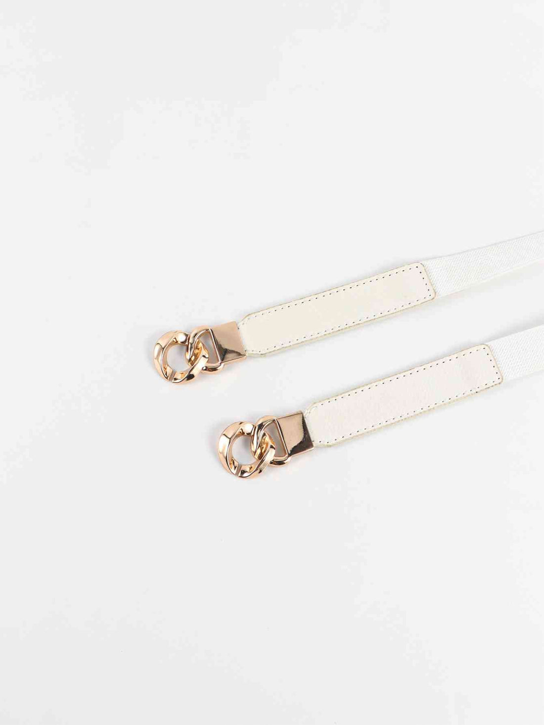 ElegantStyle Zinc Alloy Buckle Stylish Elastic PU Fashion Belt