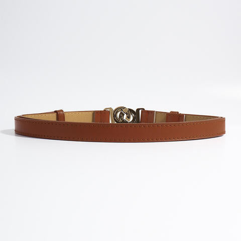 ElegantStyle Alloy Buckle Chic Versatile PU Fashion Belt Accessory