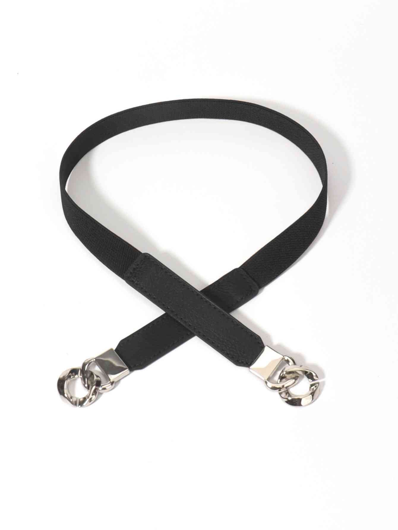 ElegantStyle Zinc Alloy Buckle Stylish Elastic PU Fashion Belt