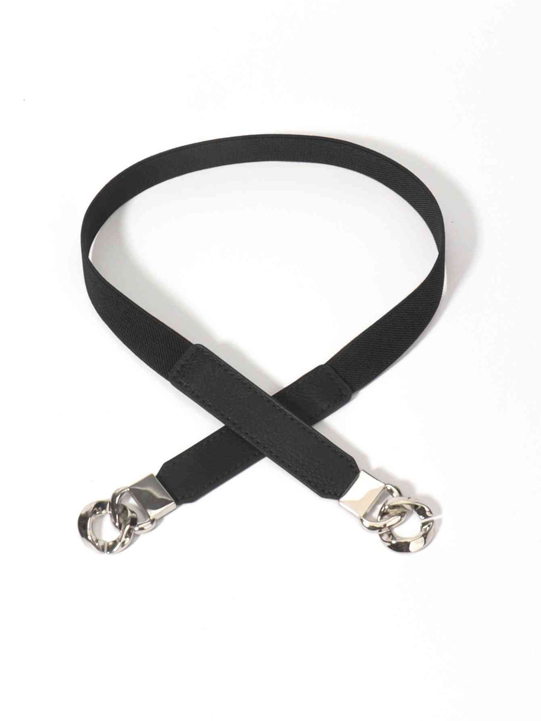 ElegantStyle Zinc Alloy Buckle Stylish Elastic PU Fashion Belt