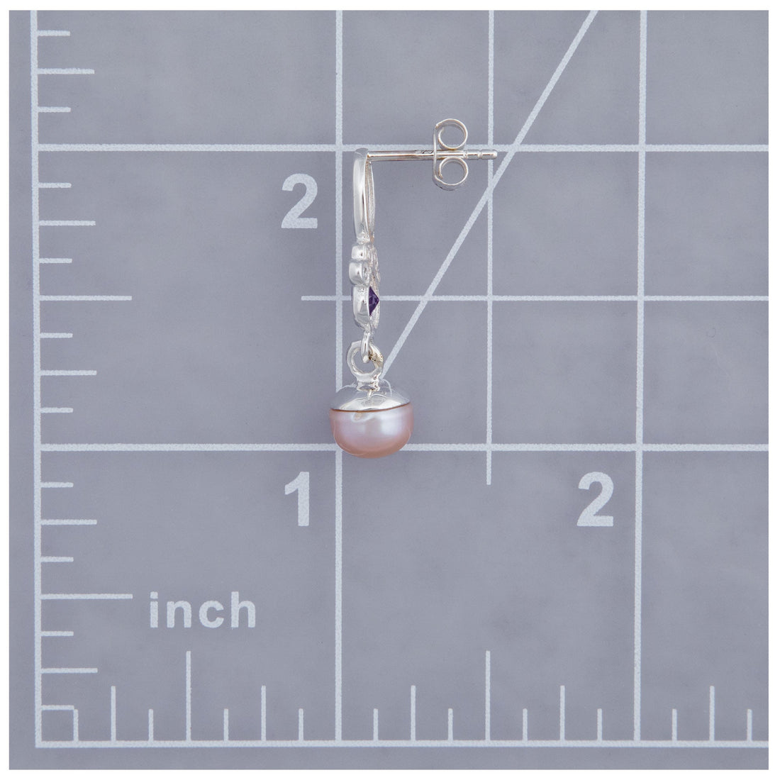 Paw Print Sparkle Sterling & Pearl Earrings