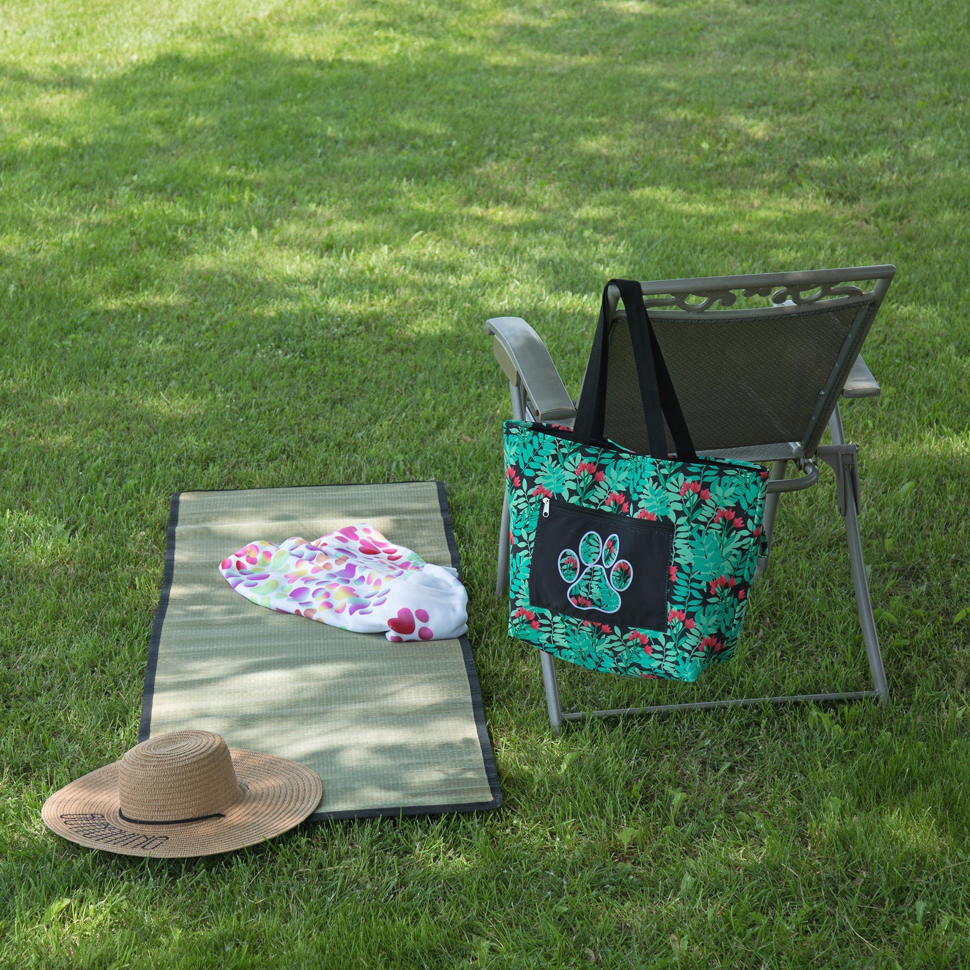 Beach Bag & Straw Mat
