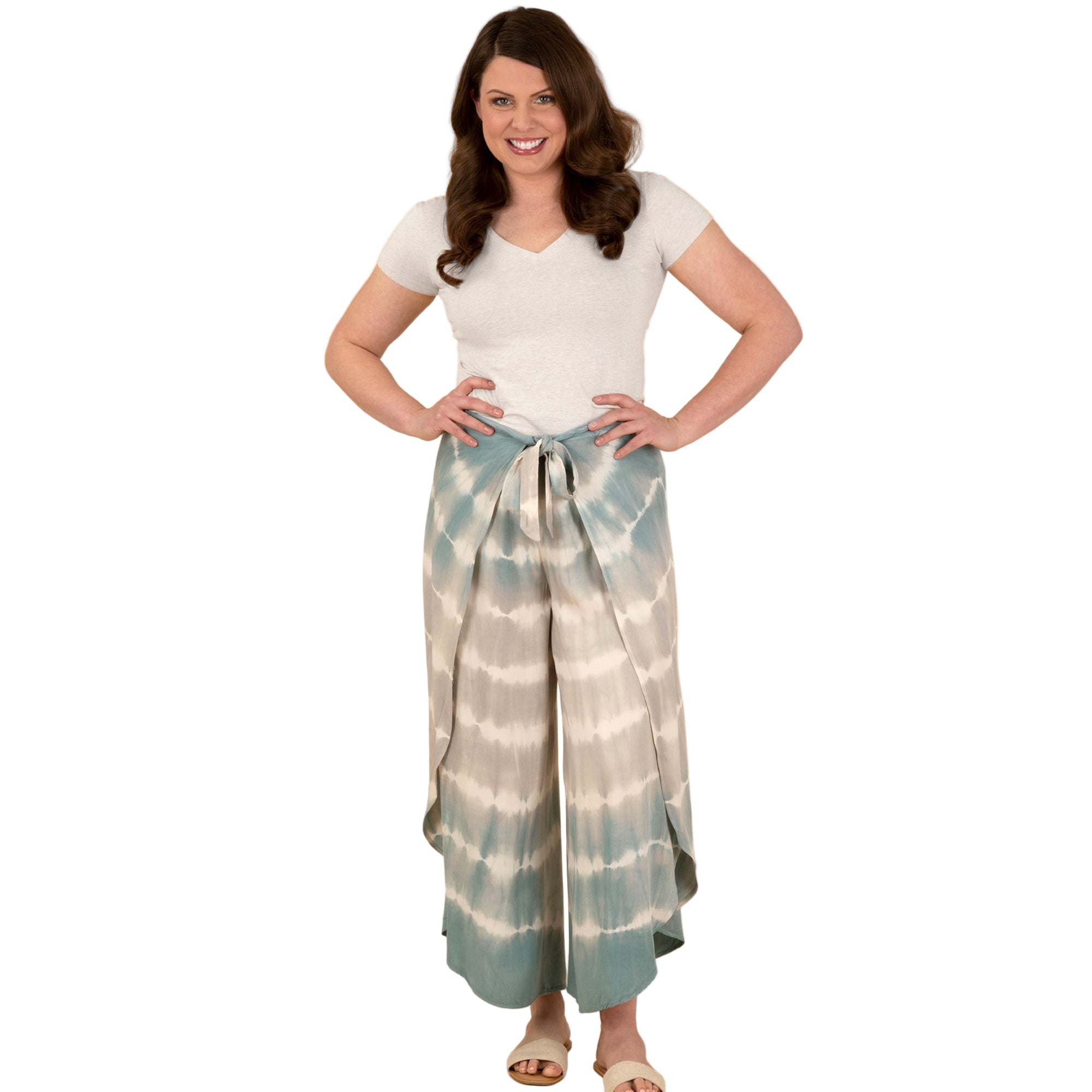 Tie-Dye Wrap Pants