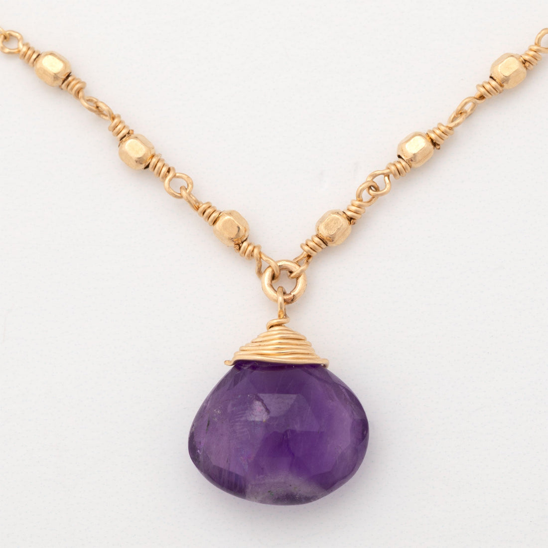 Gold Filled Necklace with Gemstone