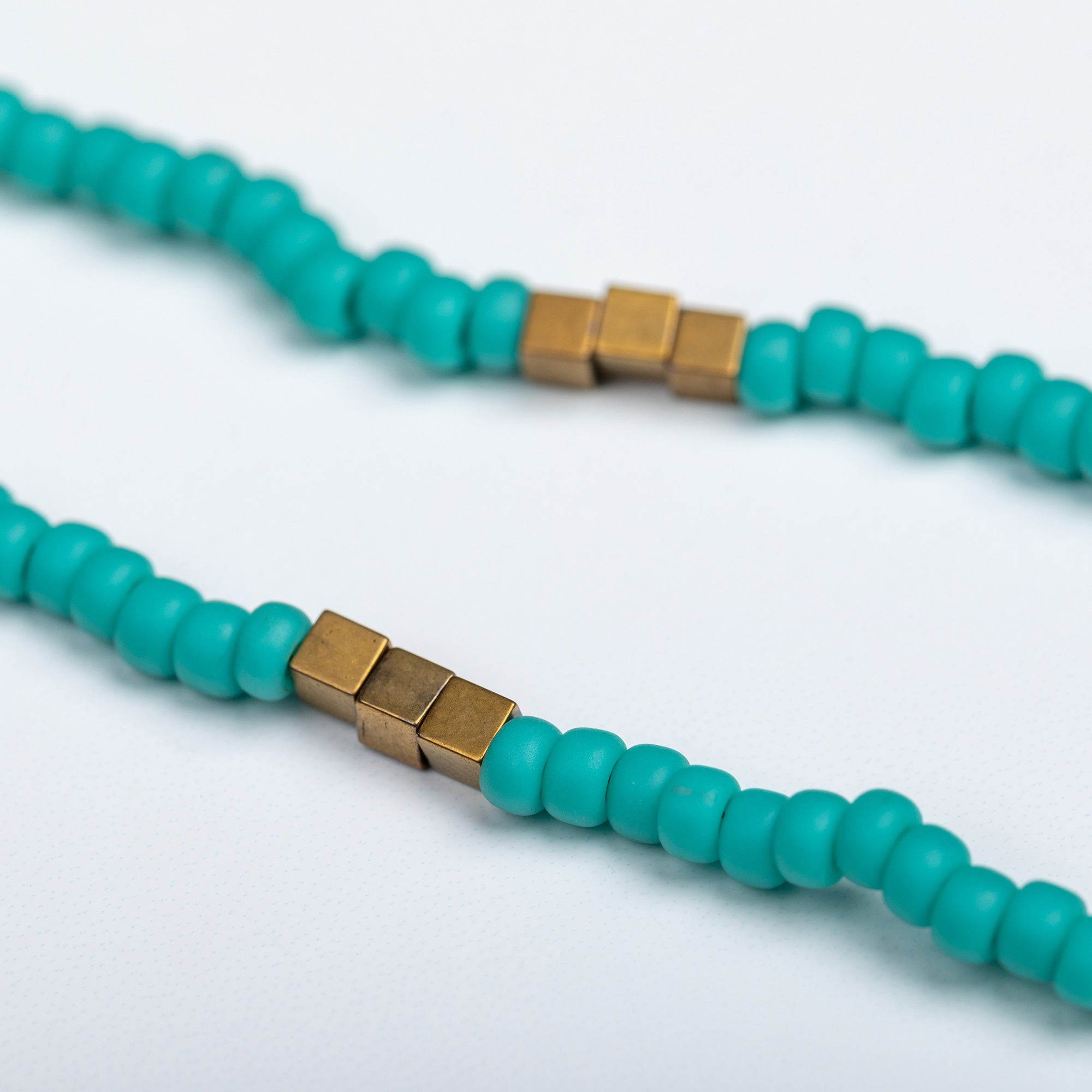 Iraqi Leaf Charm Beaded Necklace
