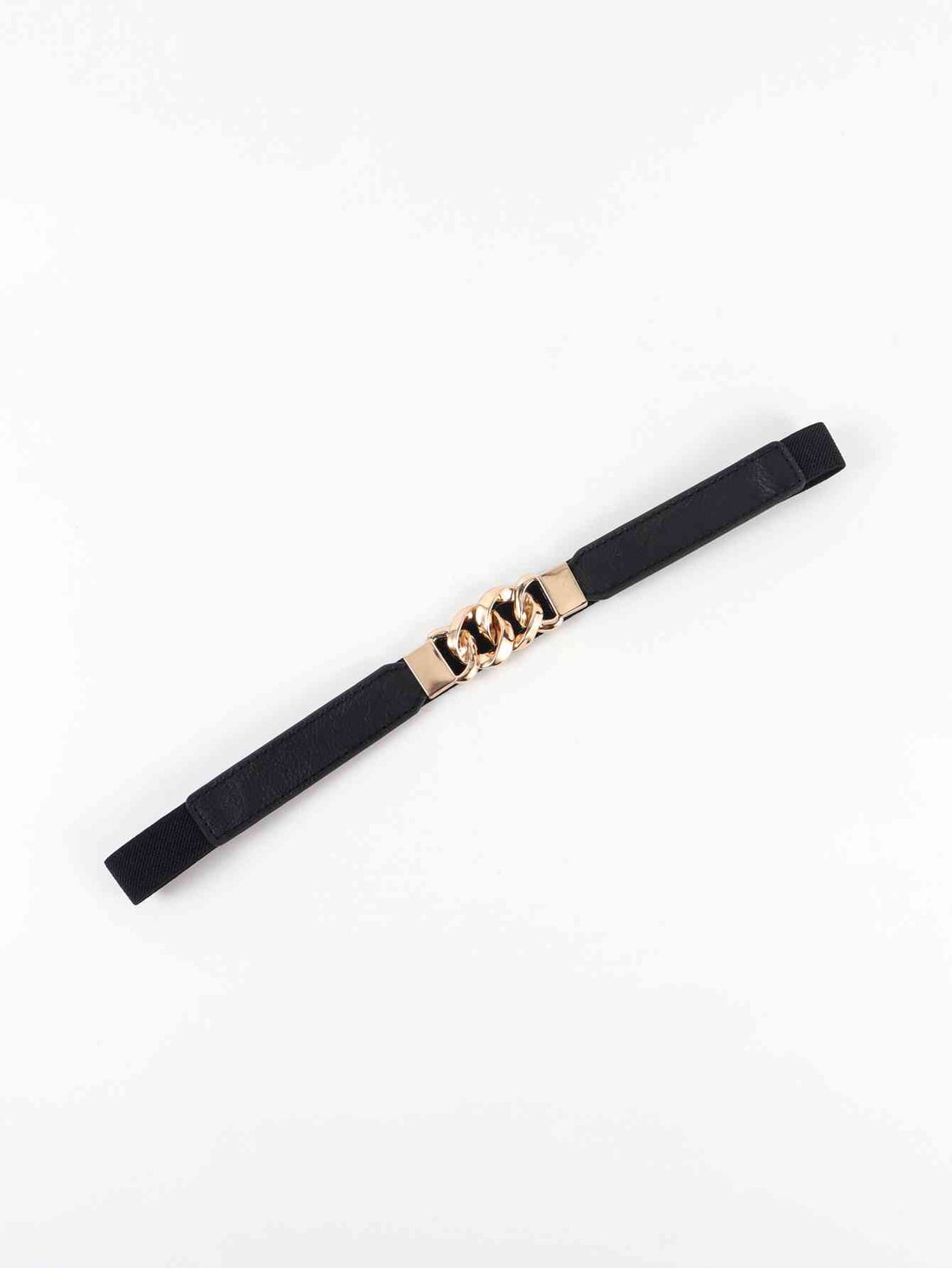 ElegantStyle Zinc Alloy Buckle Stylish Elastic PU Fashion Belt