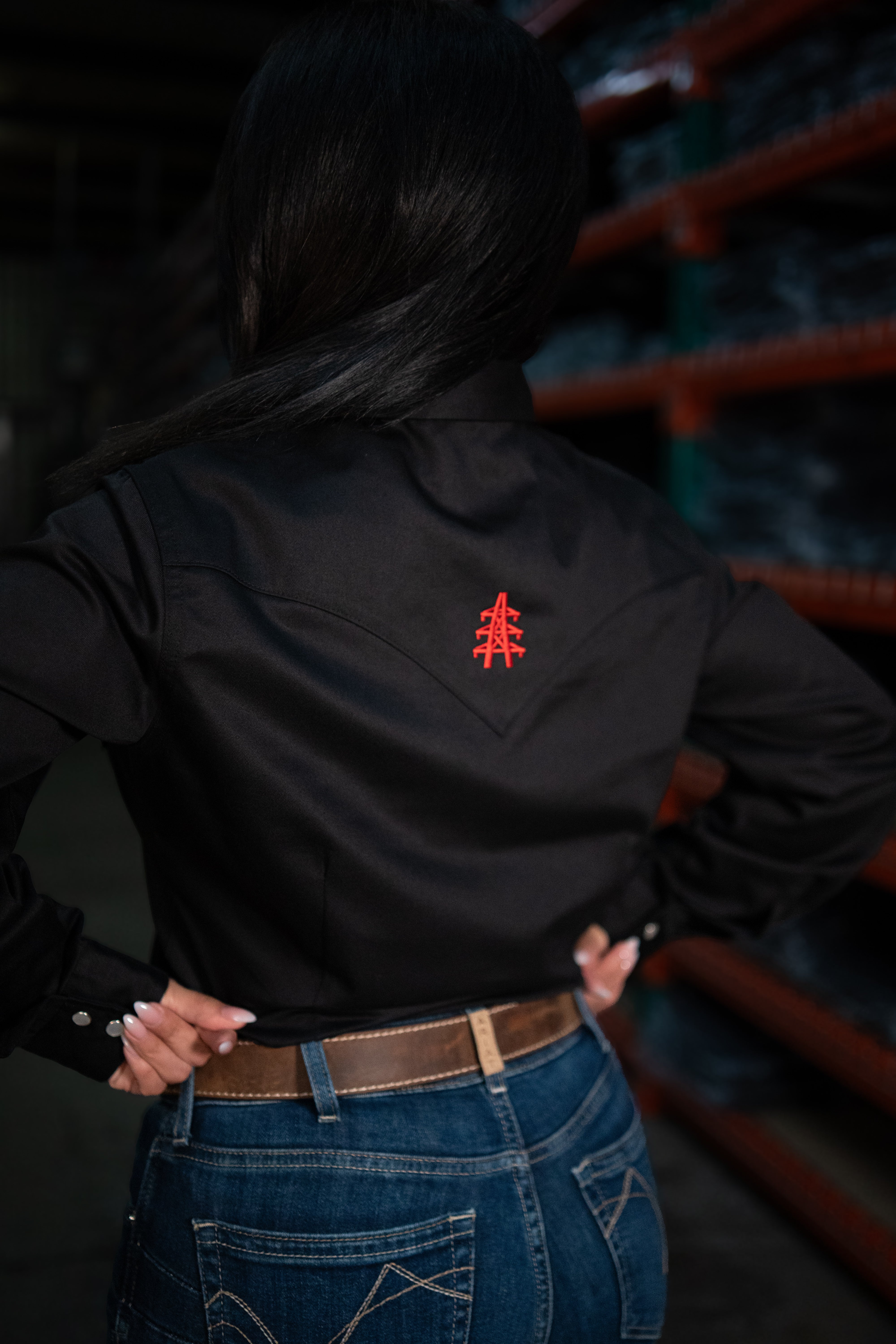 Women's FR Pearl Snap - Western Black