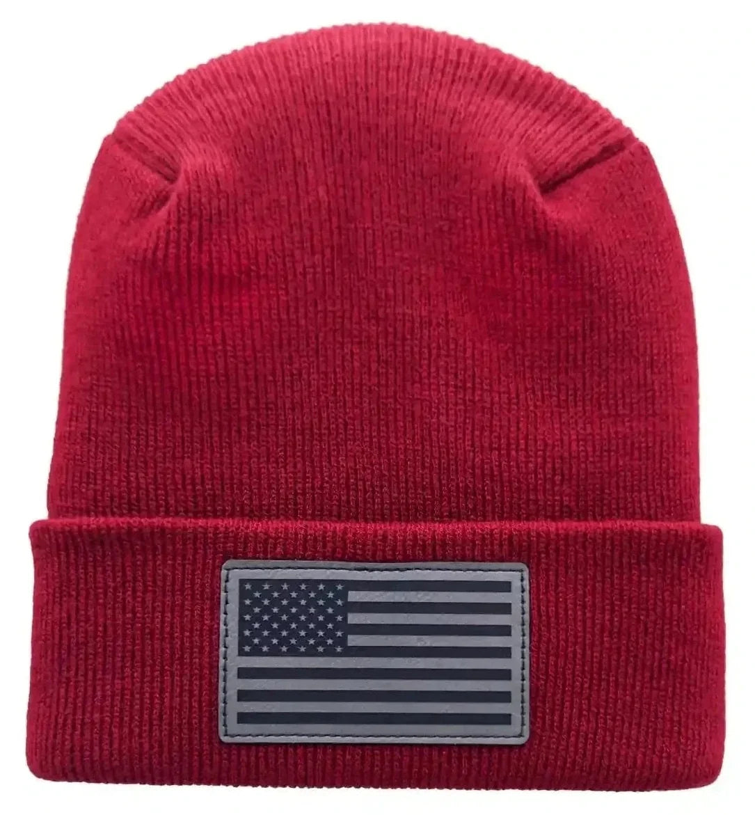Patented H Stitch Beanie, American Flag Beanie