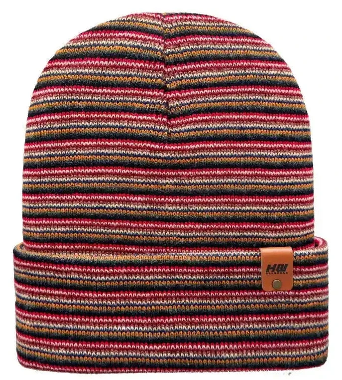 Classic Cuffed Beanie, Multi Color Knit Winter Hats