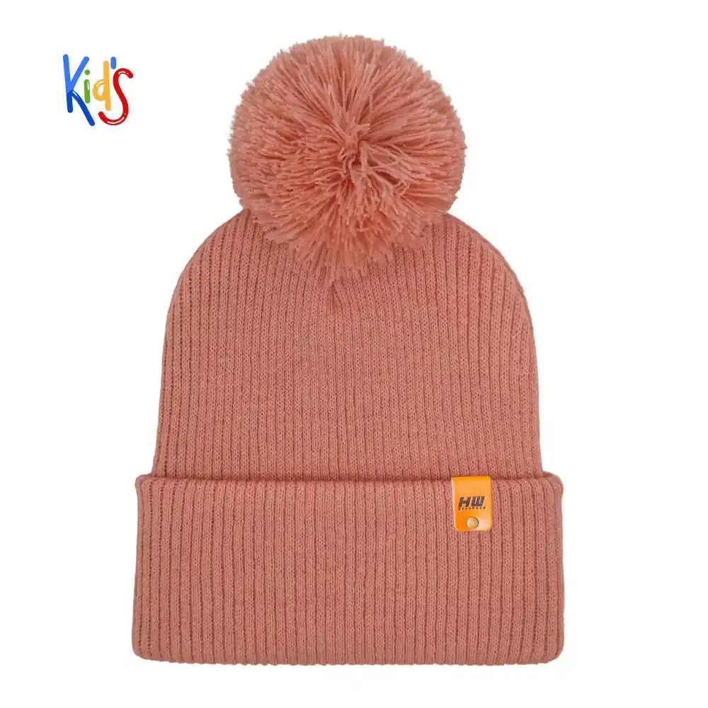 Classic Cuffed Beanie, Kids Pom Pom Beanie