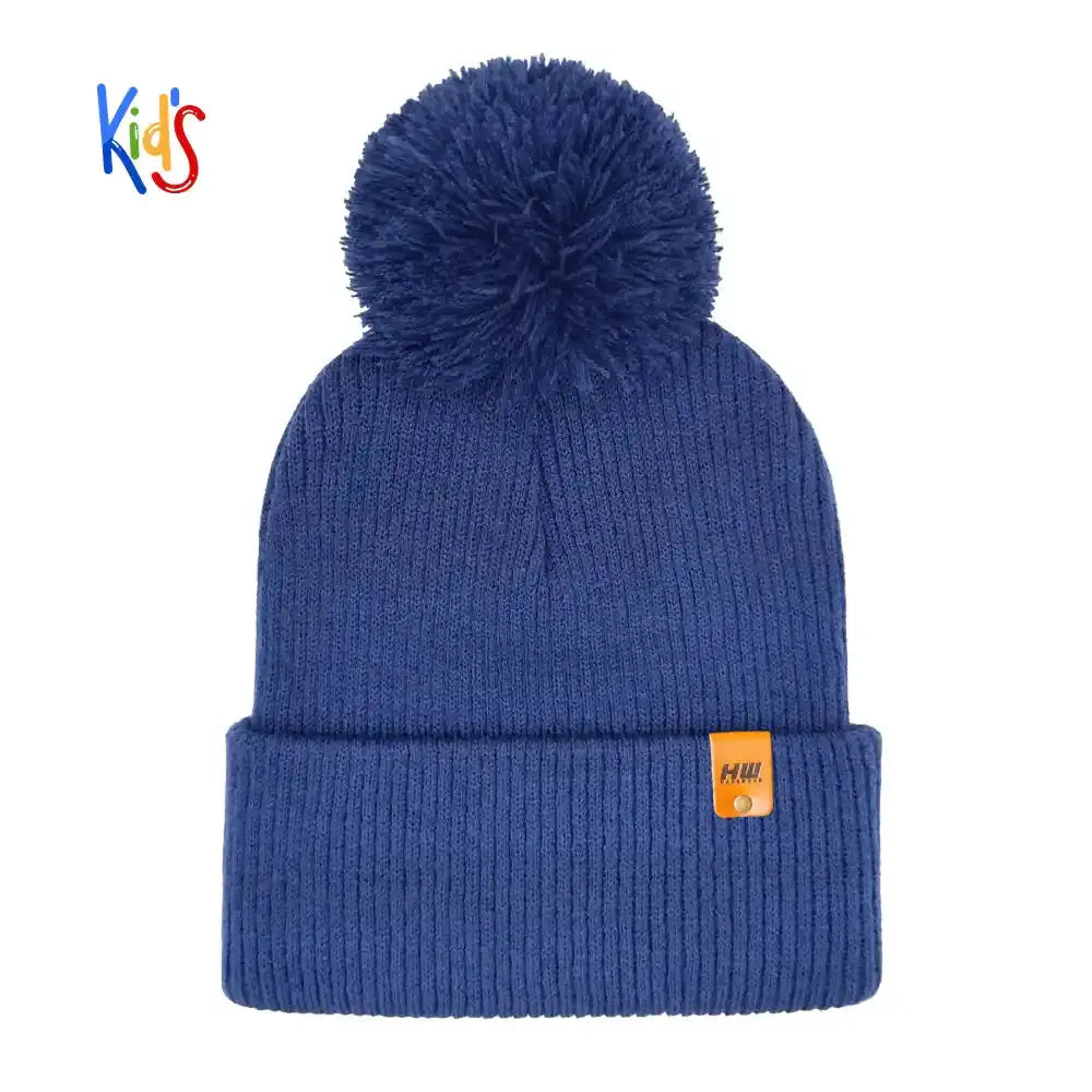 Classic Cuffed Beanie, Kids Pom Pom Beanie