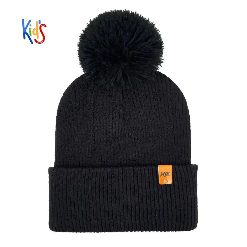 Classic Cuffed Beanie, Kids Pom Pom Beanie
