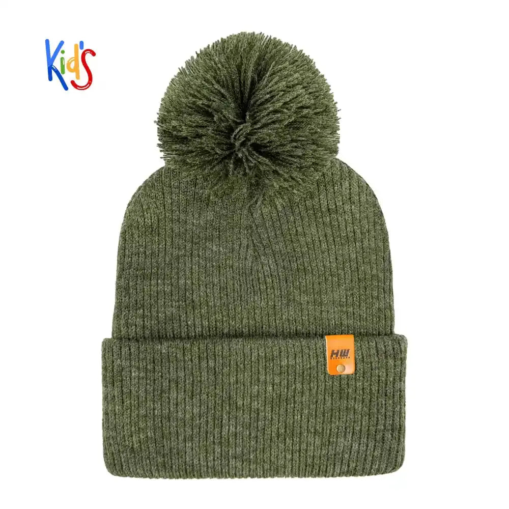 Classic Cuffed Beanie, Kids Pom Pom Beanie