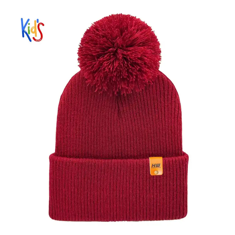 Classic Cuffed Beanie, Kids Pom Pom Beanie