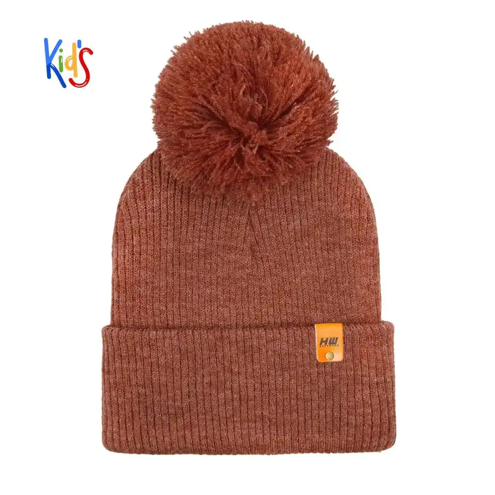 Classic Cuffed Beanie, Kids Pom Pom Beanie