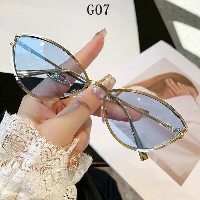 Women’s Cat Eye Vintage Trendy Luxury Vacation Sunglasses Eyewear