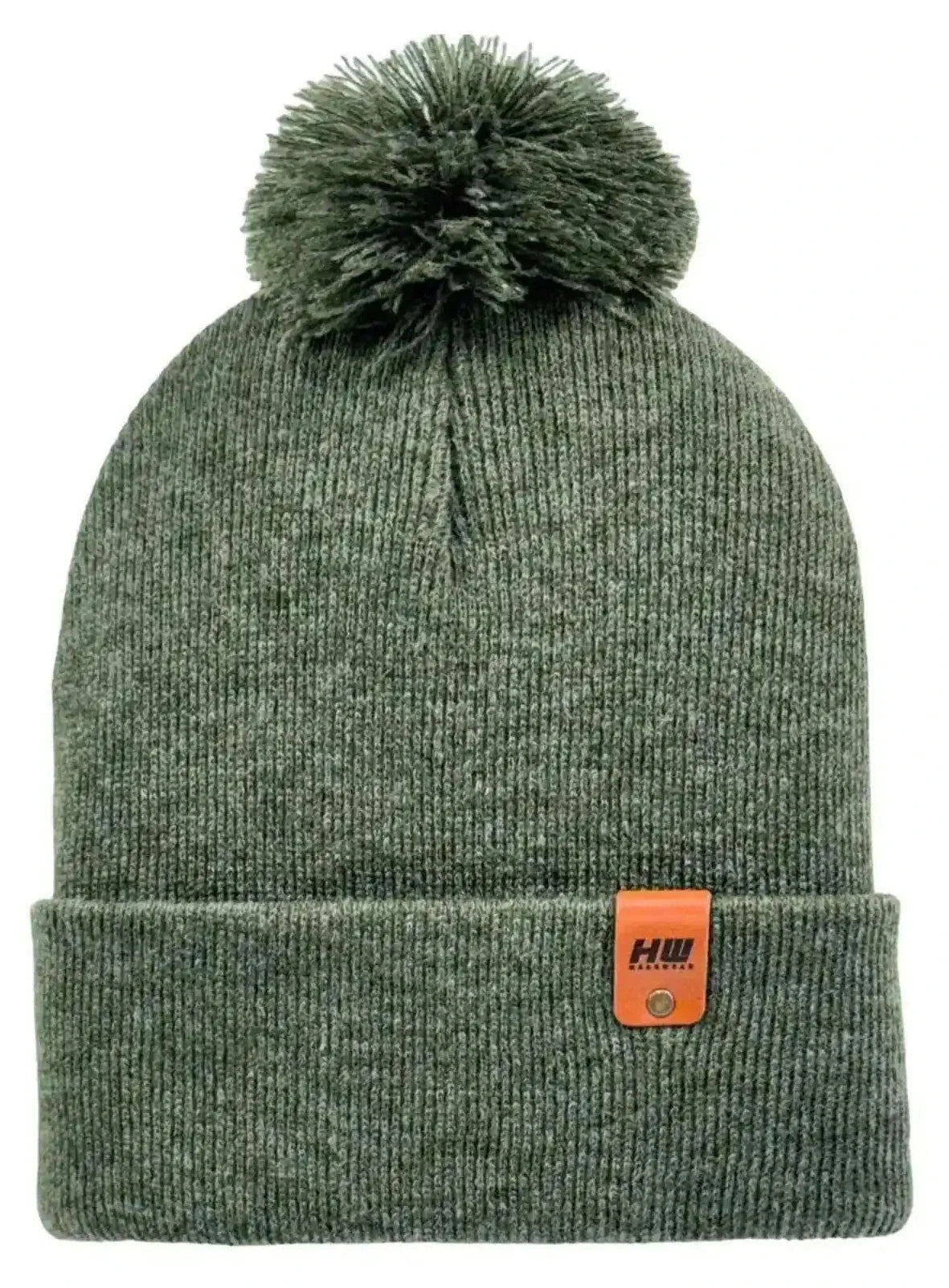 Classic Cuffed Pom Pom Beanie, Forest Green
