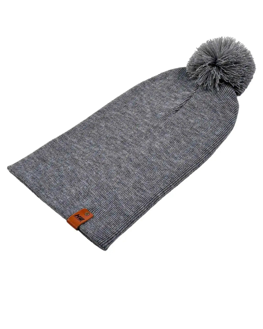 Classic Cuffed Pom Pom Beanie, Koala Gray