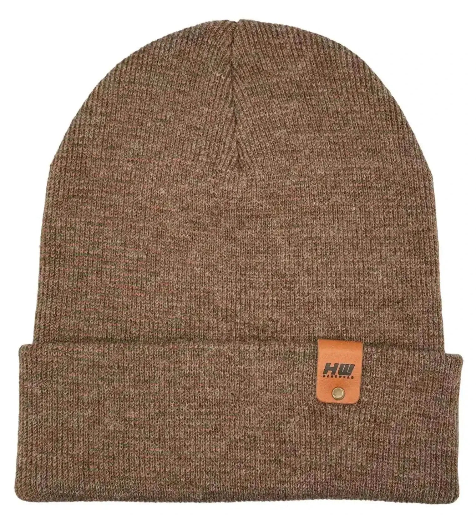 Classic Fusion Cuffed Beanie, Burgundy and Green