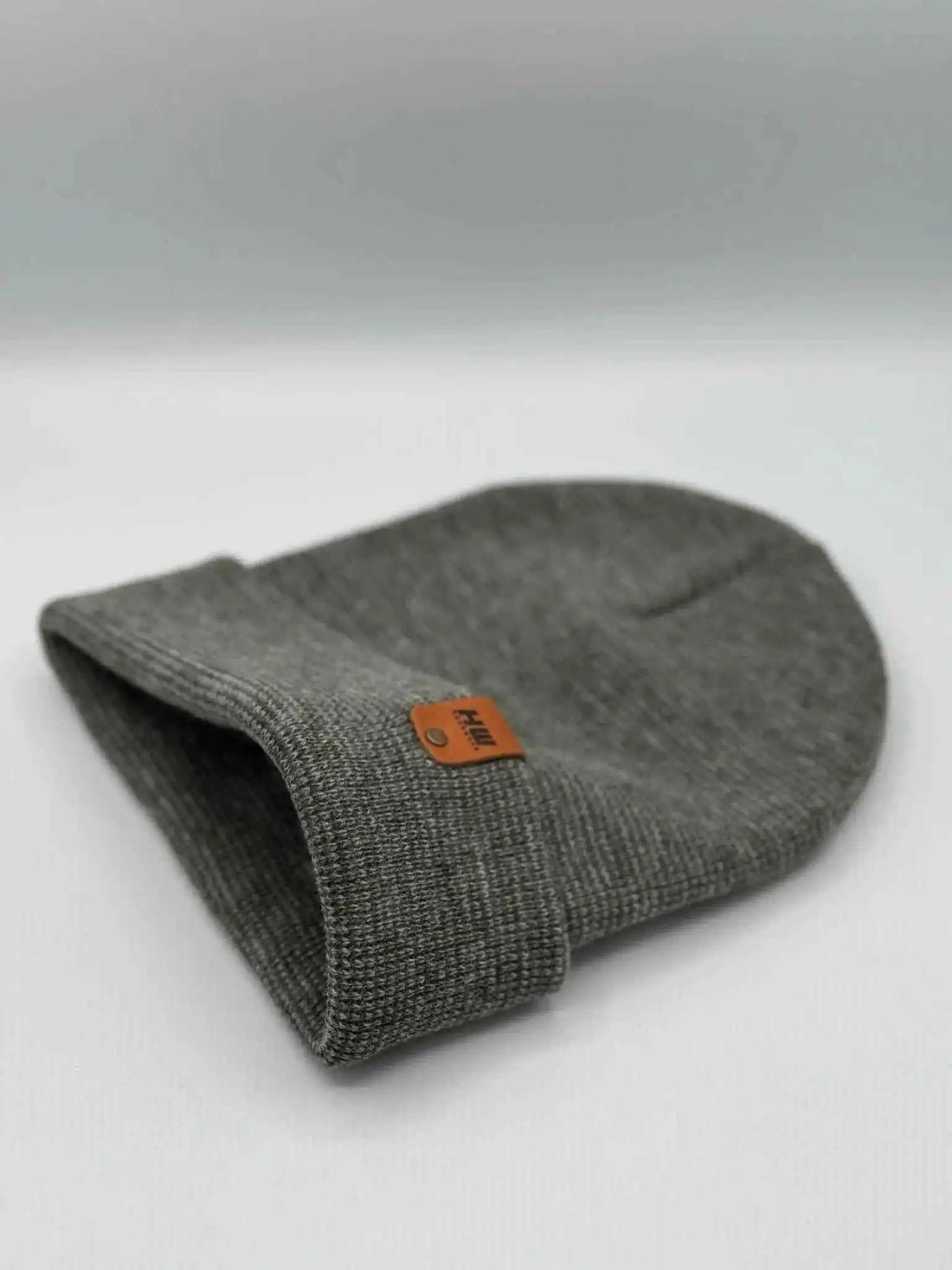 Classic Fusion Cuffed Beanie, Gray and Green