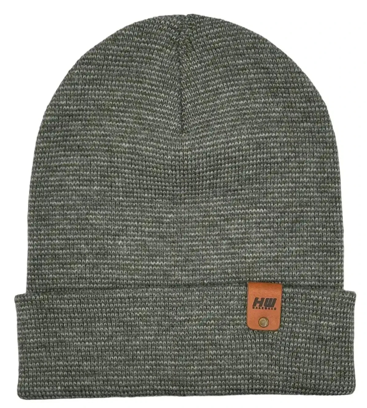 Classic Fusion Cuffed Beanie, Gray and Green