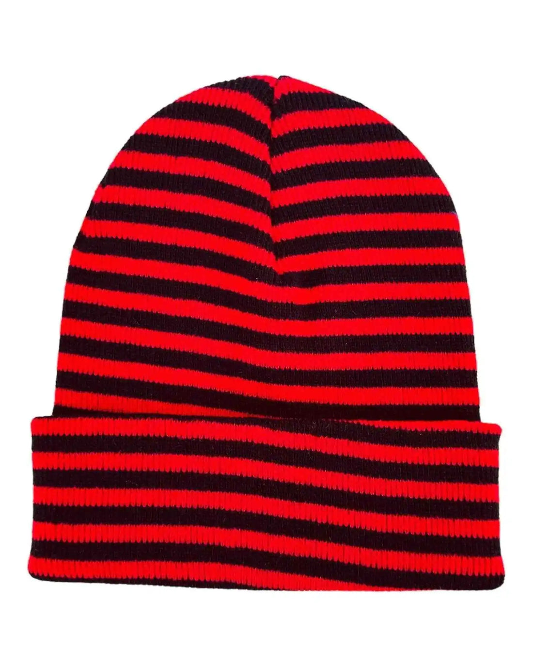 Classic RoRo Cuffed Beanie, Black and Red