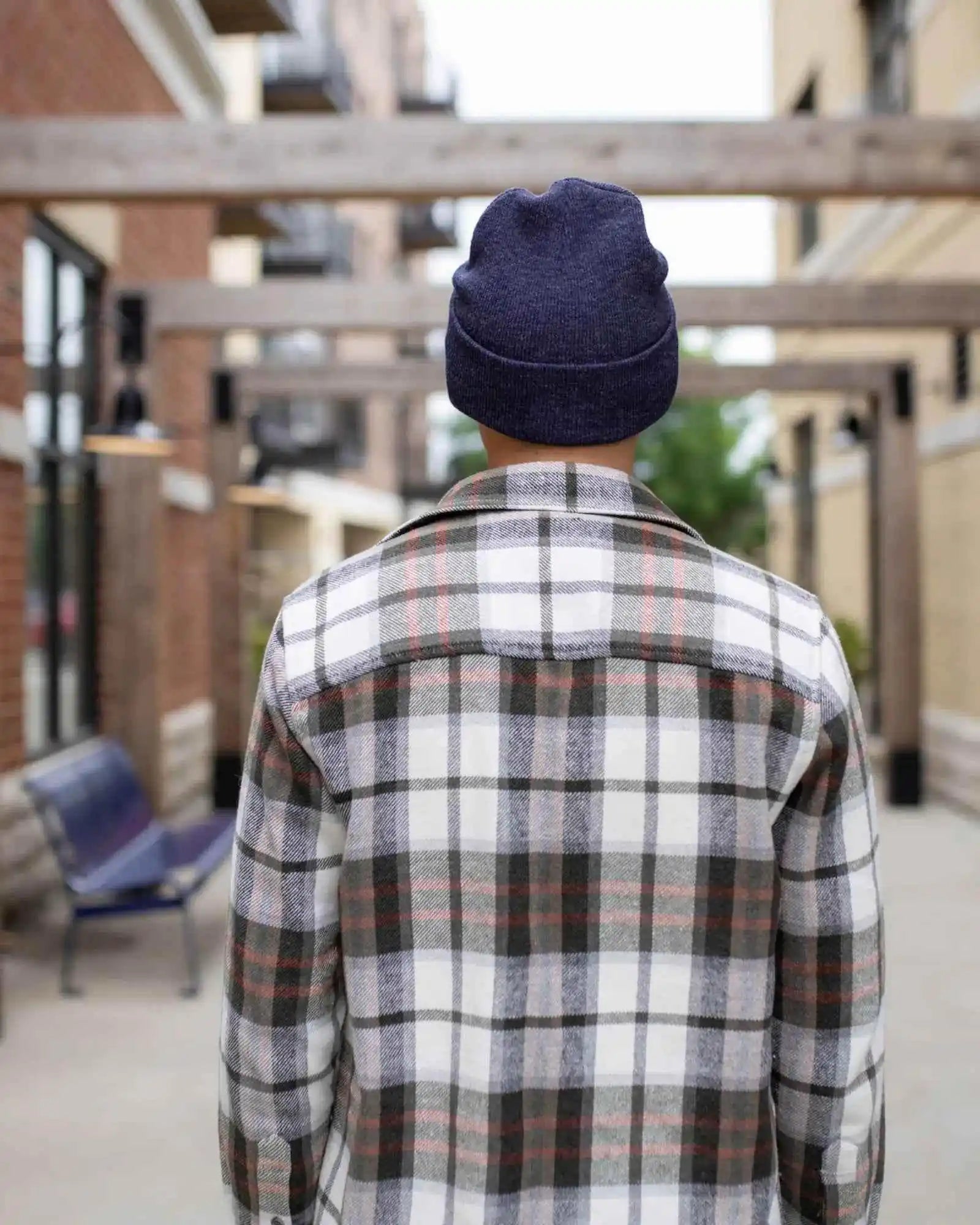 Classic Silent Cuffed Beanie, Denim Blue