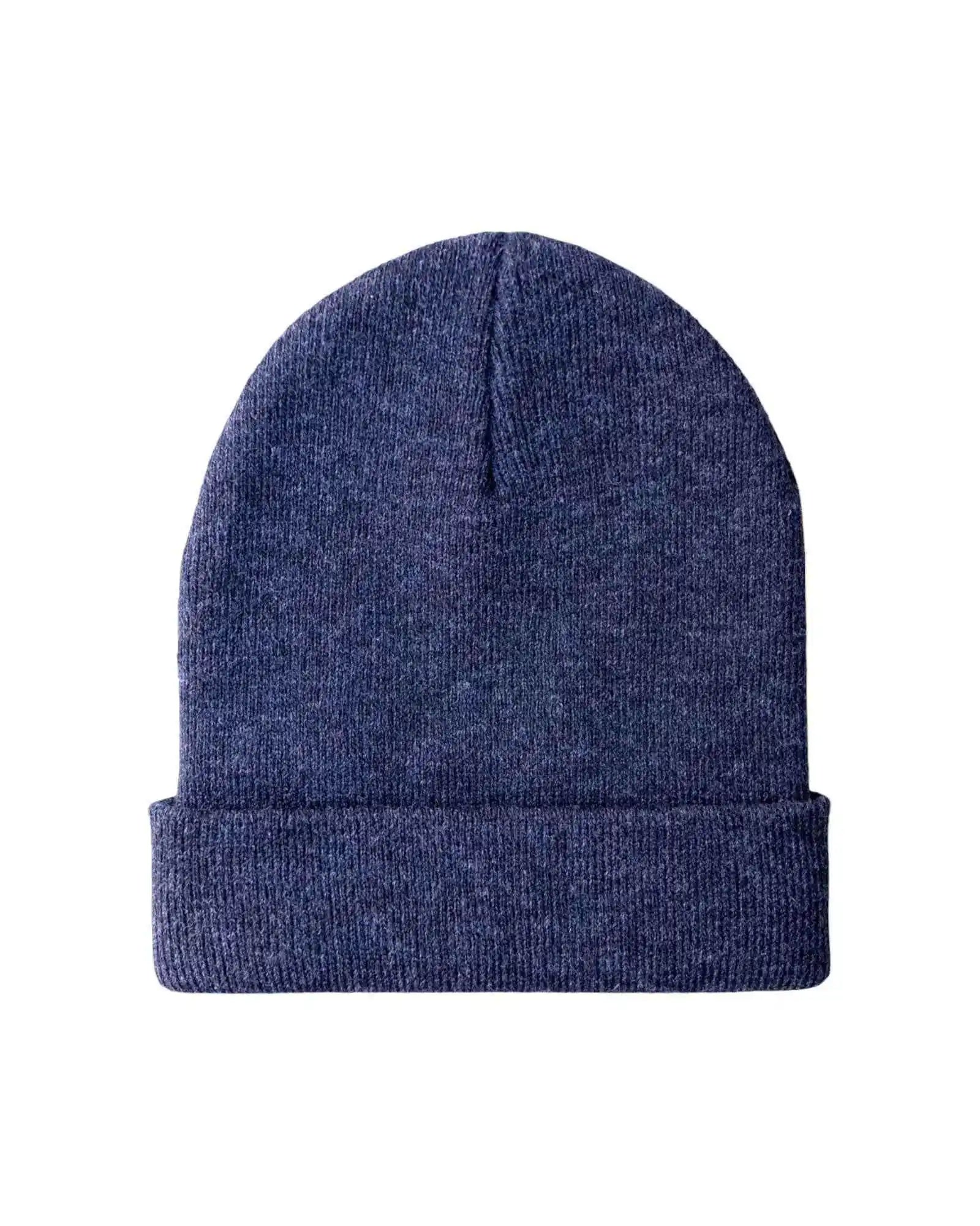 Classic Silent Cuffed Beanie, Denim Blue