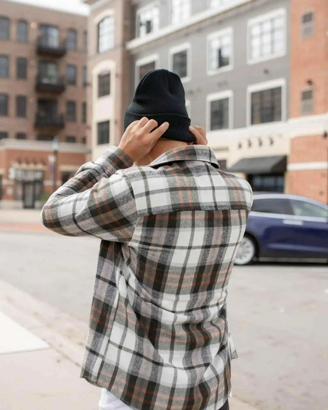 Classic Silent Cuffed Beanie, Denim Blue