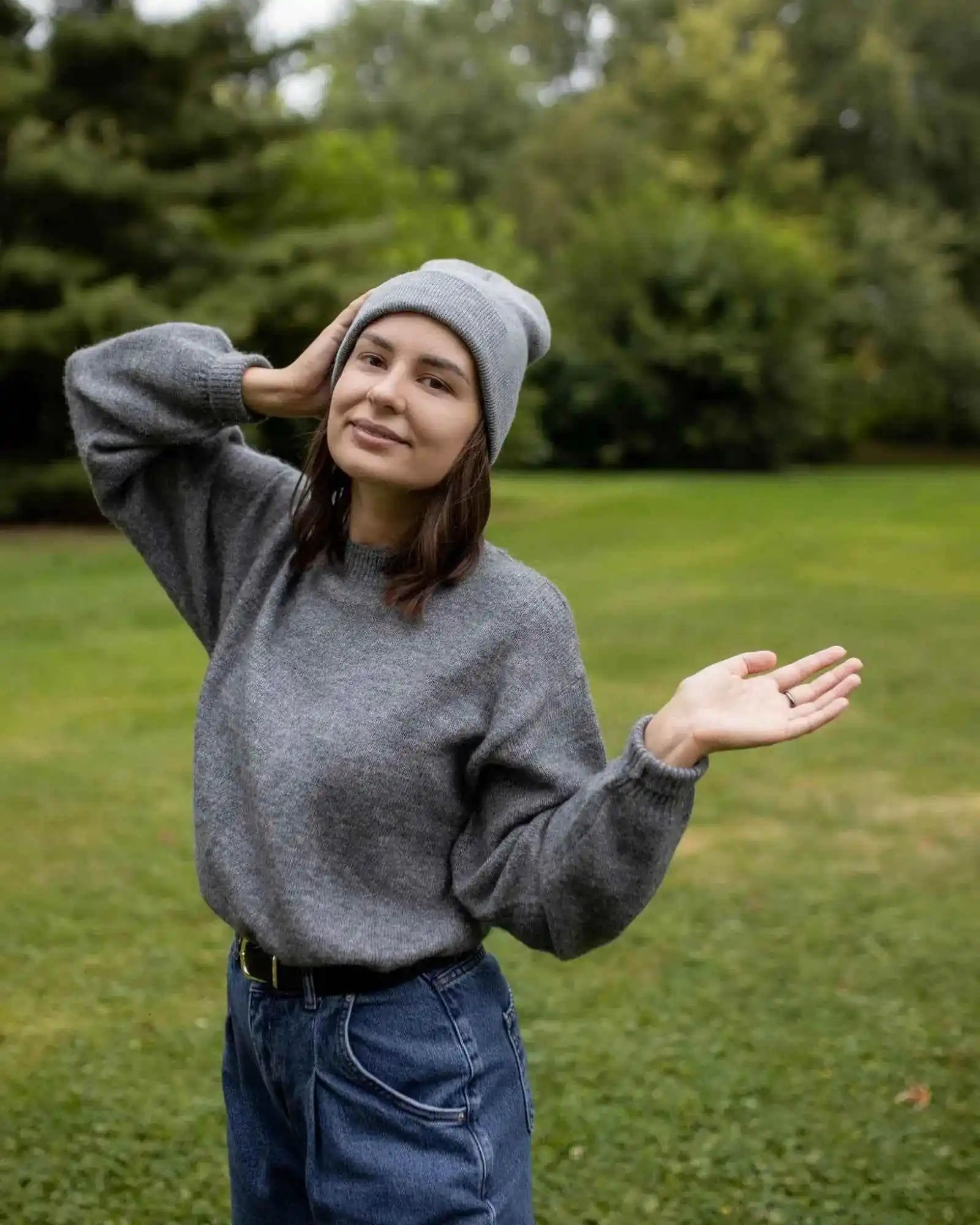 Classic Silent Cuffed Beanie, Koala Gray