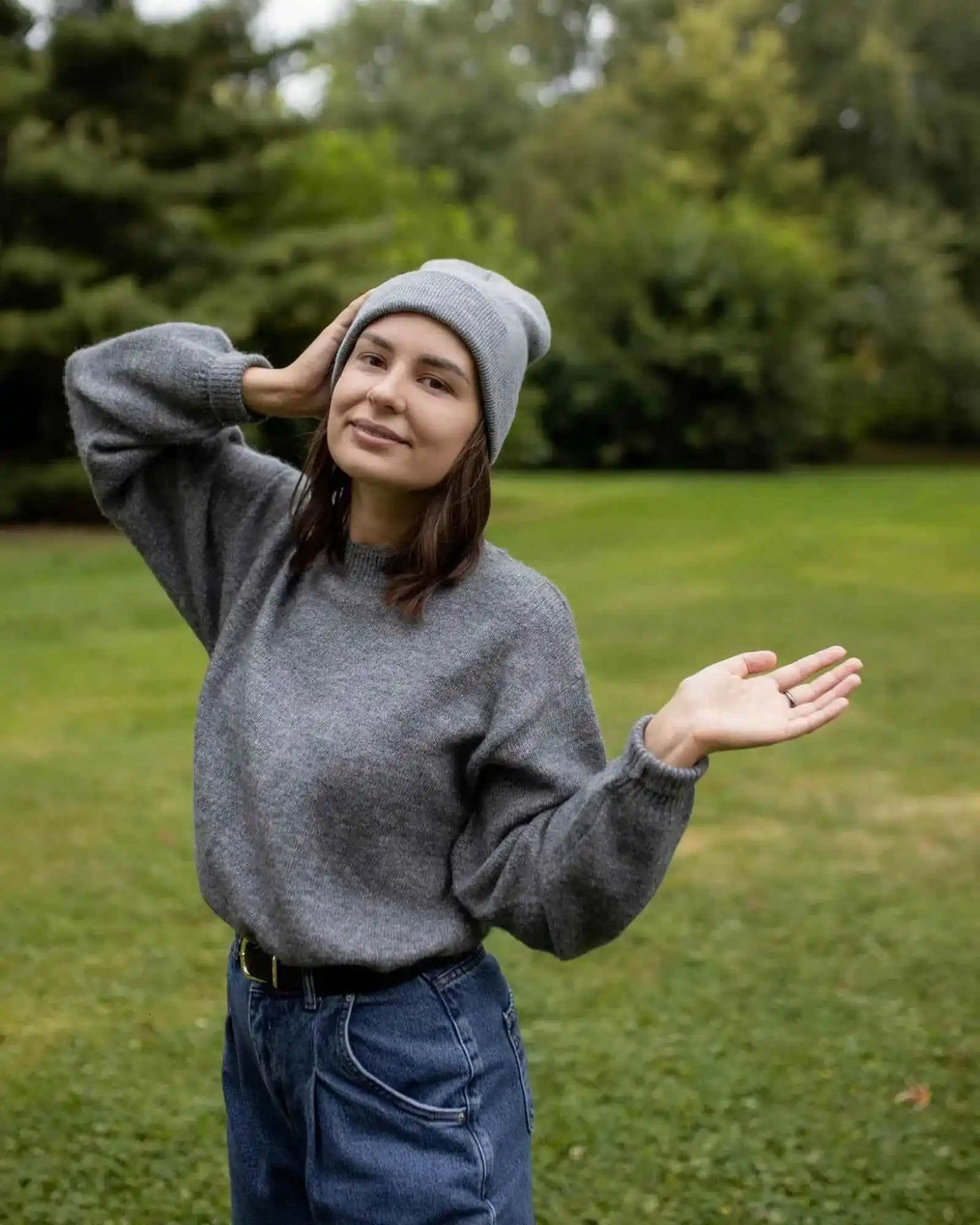 Classic Silent Cuffed Beanie, Koala Gray