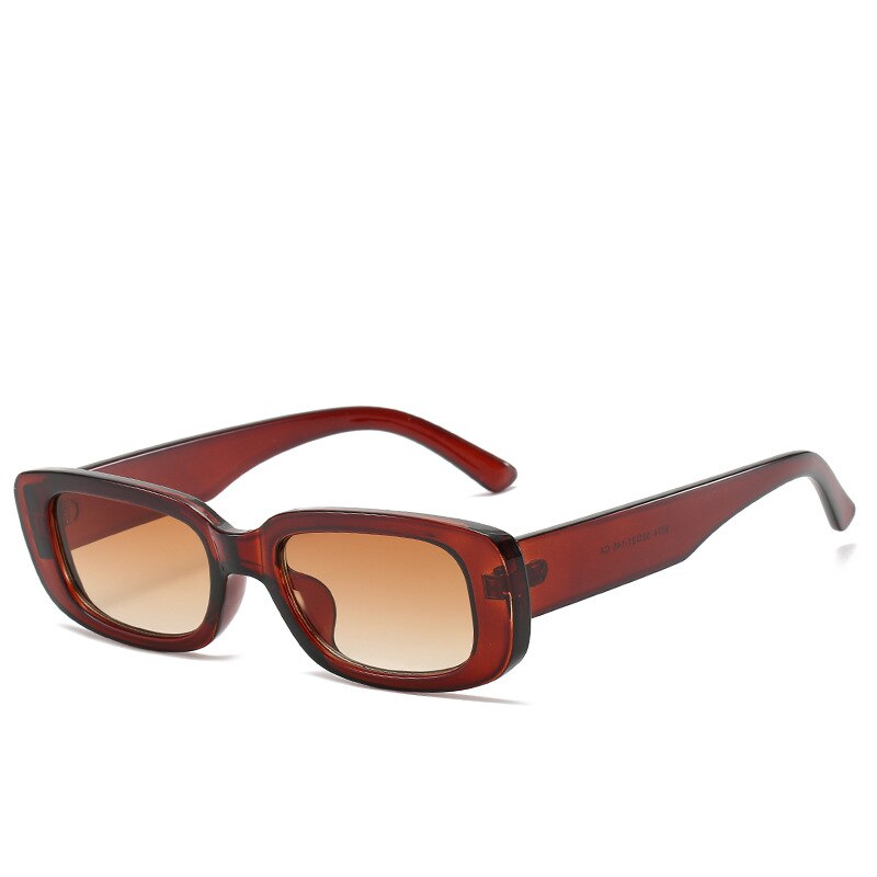Women’s Small Frame Square Olive Green Trendy Sunglasses Eyewear