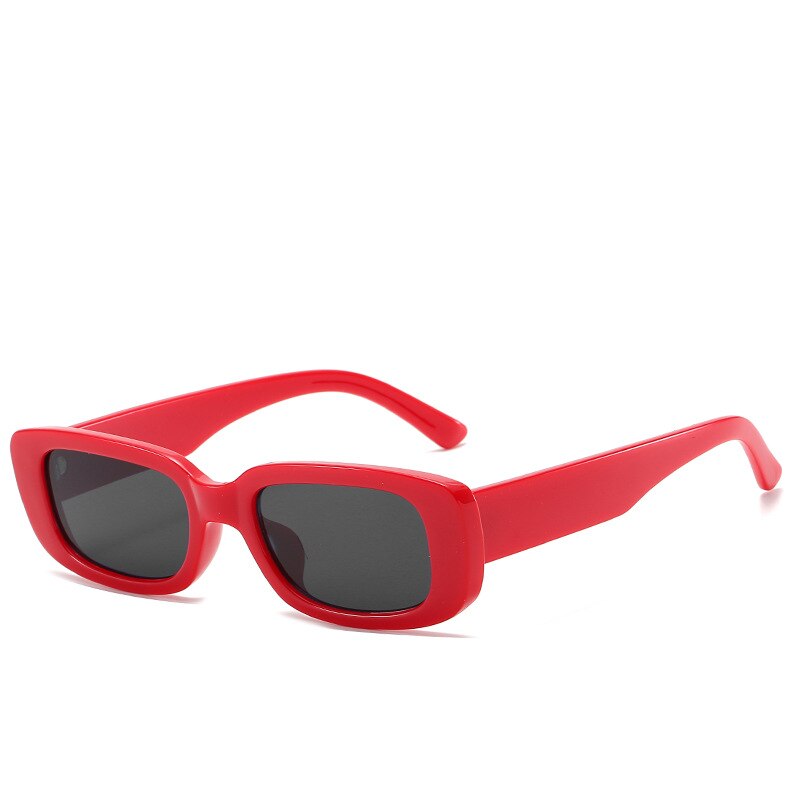 Women’s Small Frame Square Olive Green Trendy Sunglasses Eyewear