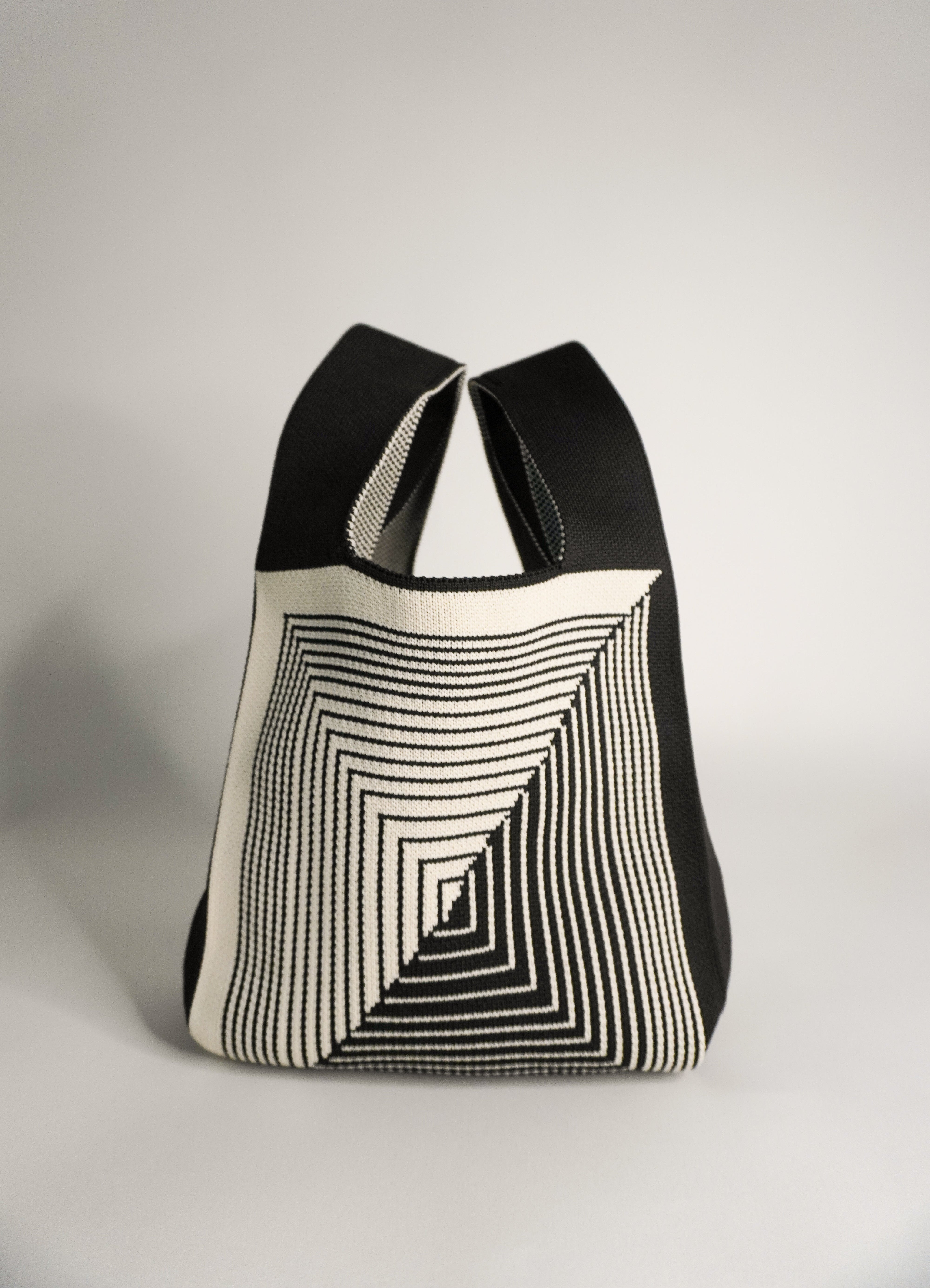 Labyrinth Black Handbag