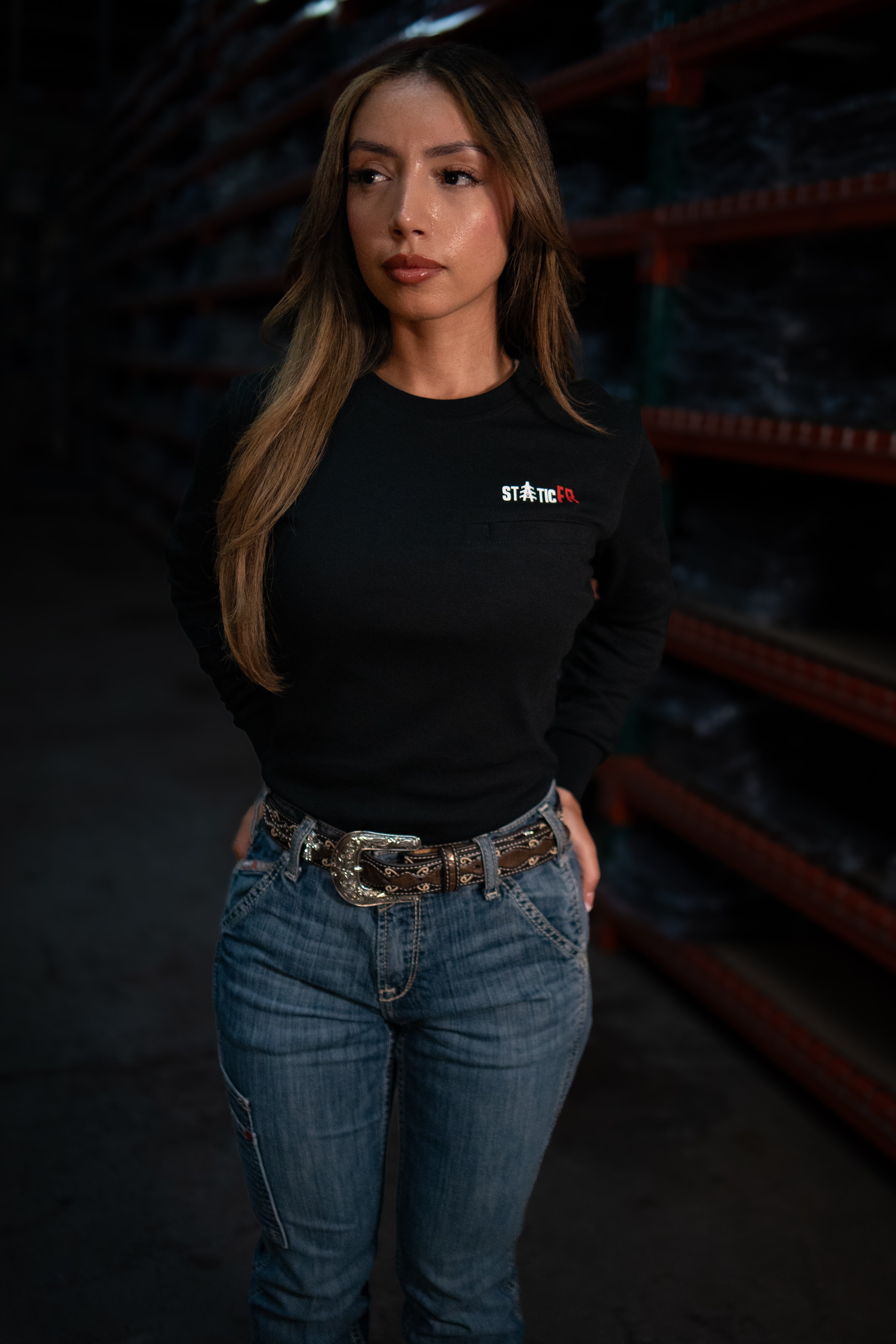 FR Women's Crew Neck - Black