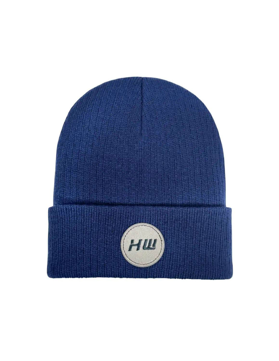 Cuffed Wide Ribbed, Classic Beanie, Sapphire Blue