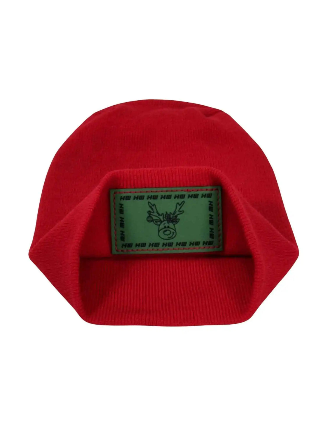 H Stitch Beanie, Reindeer Christmas Red Beanie
